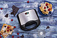 Вафельниця Camry CR 3019 для 2 квадратних вафель (кераміка, 1000Вт, Польща), фото 7