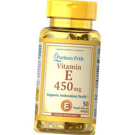 Вітамін Е Puritan's Pride Vitamin E-1000 IU 50 капс, фото 2