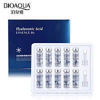 Ампульная сыворотка для лица с Гиалуроновой кислотой BIOAQUA Hyaluronic acid Essence B6, 10шт (5мл)