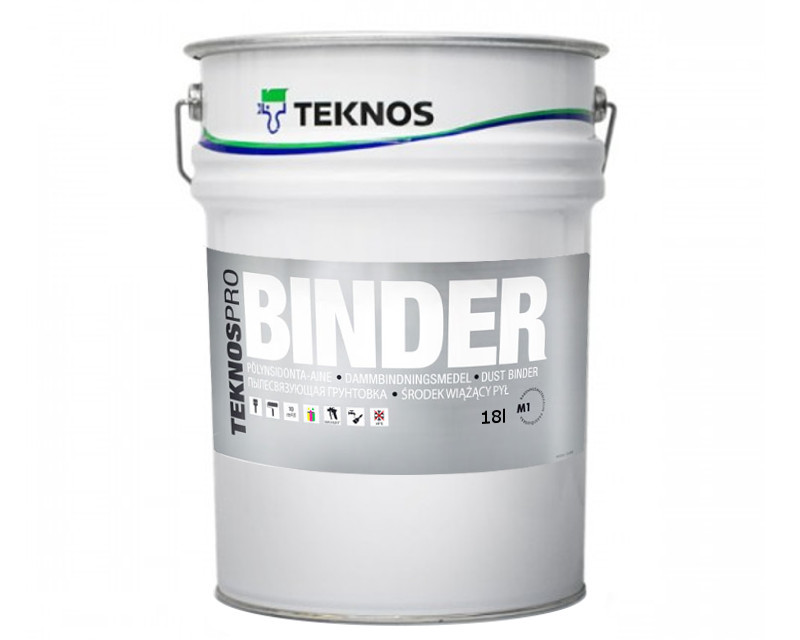 Грунтовка акриловая TEKNOSPRO BINDER пылесвязывающая 18л - фото 2 - id-p1433837943