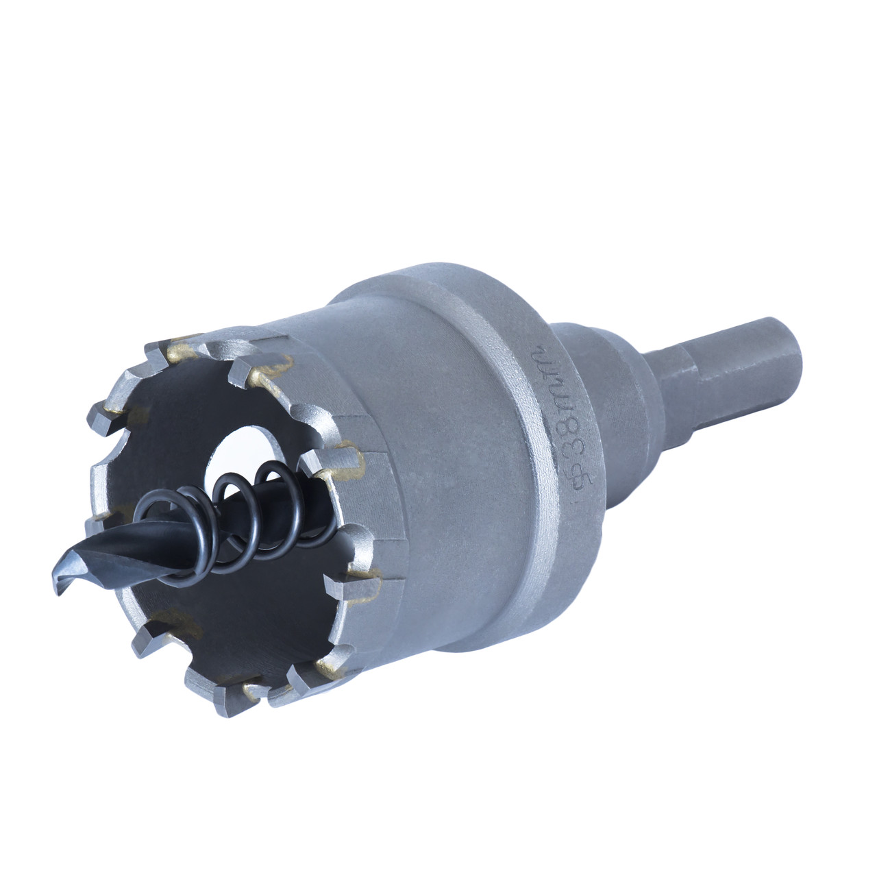 Корончасте свердло для металу з твердосплавними напайками діаметром 38 мм