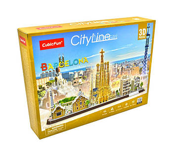 Конструктор 3D CubicFun City Line Barcelona MC256h