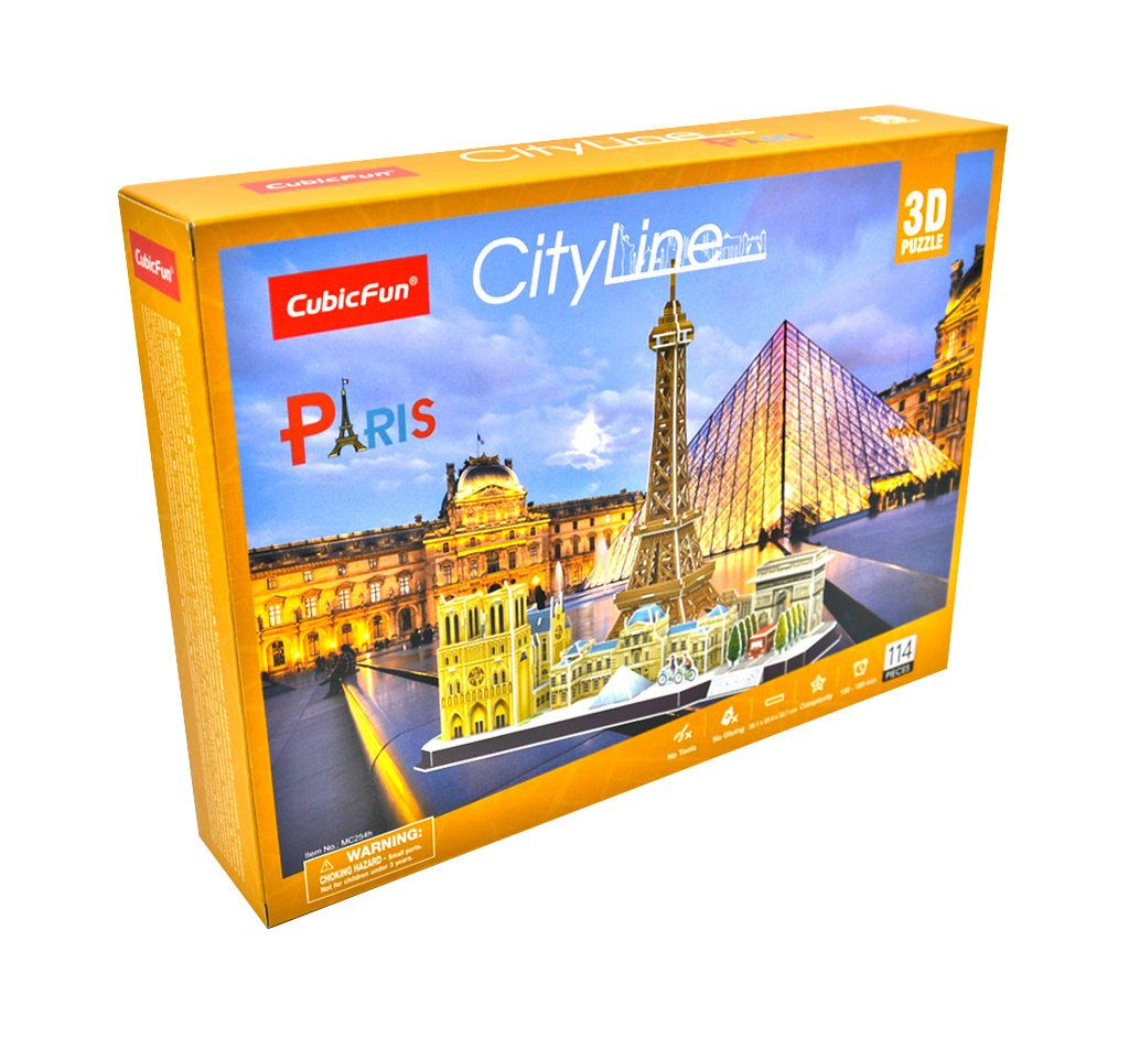 Конструктор 3D CubicFun City Line Paris MC254h