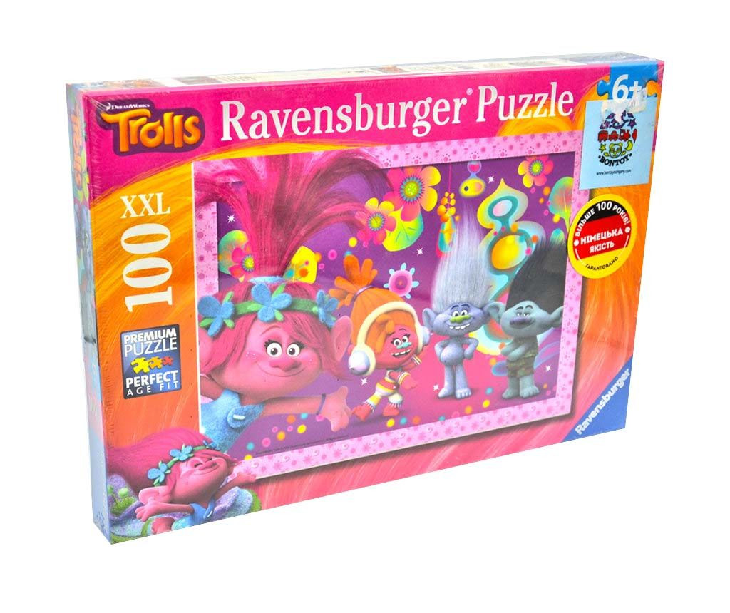 Пазл Ravensburger XXL Тролі Волохаті пригоди 100 елементів