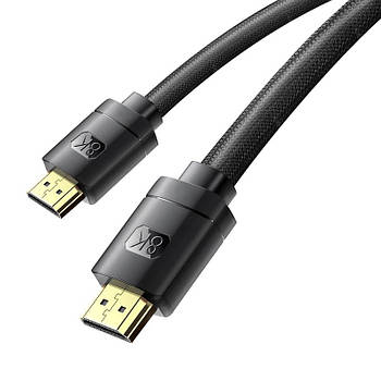 Кабель HDMI-HDMI v2.1 8K Baseus High Definition 8K 60Hz 4K 120Hz 2K 144Hz 48Gbps 2м (чорний)