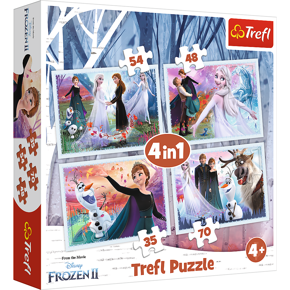Пазли Магічний світ Дісней Крижане серце 2 (4в1) Trefl 34344