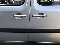 Накладки на ручки (нерж) 3 шт, Carmos - турецкая сталь для Mercedes Citan 2013-2024 гг