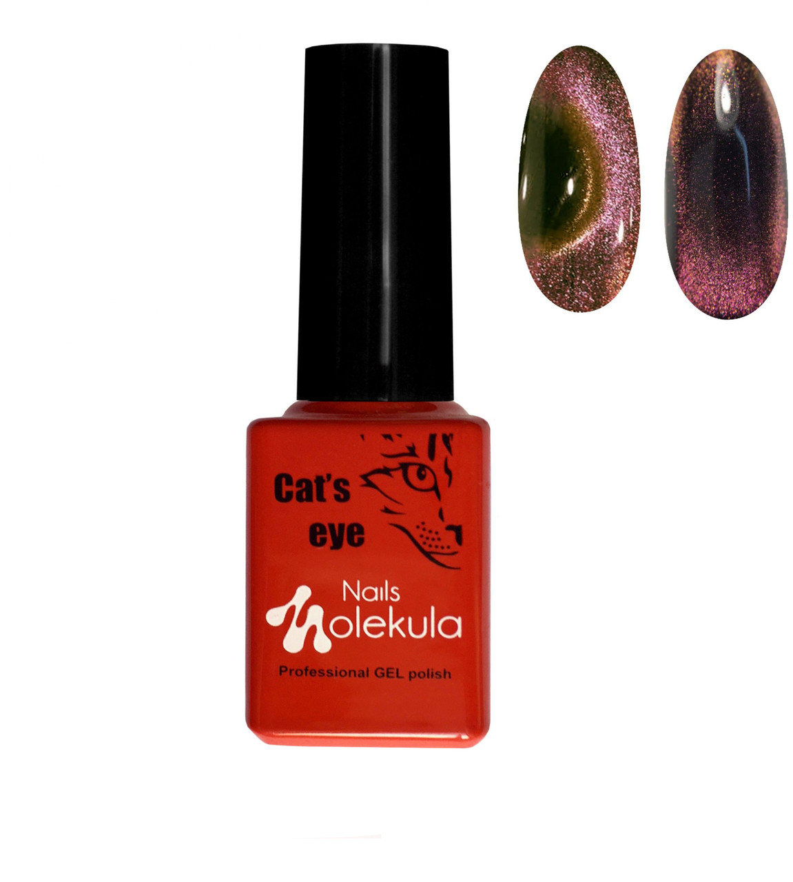 Гель-лак "Ефект котячого ока 9D" Nails Molekula Cat's Eye 9D Gel Polish, No903, фото 1