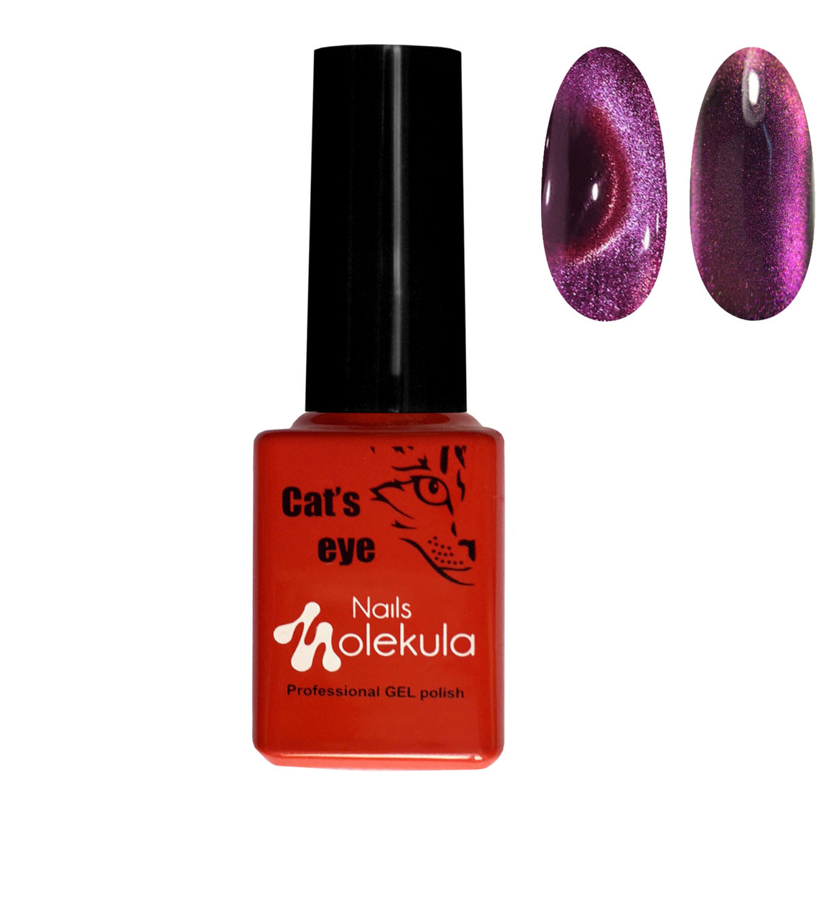 Гель-лак "Ефект котячого ока 9D" Nails Molekula cat's Eye 9D Gel Polish, №905