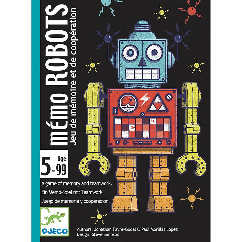 Карткова гра Djeco Мемо-Роботи Memo Robots DJ05097