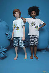 ОПТОМ Піжама шорти і футболка з м'ячем для хлопчика 4-5 років (110 див.) Donella 8697840566838
