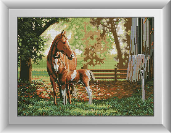 30468 Набір діамантової мозаїки Коні, фото 1