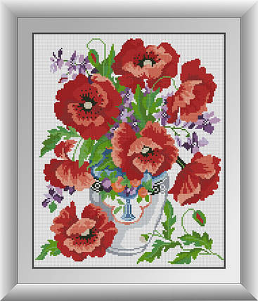 30478 Набір діамантової мозаїки Вогняні маки, фото 1