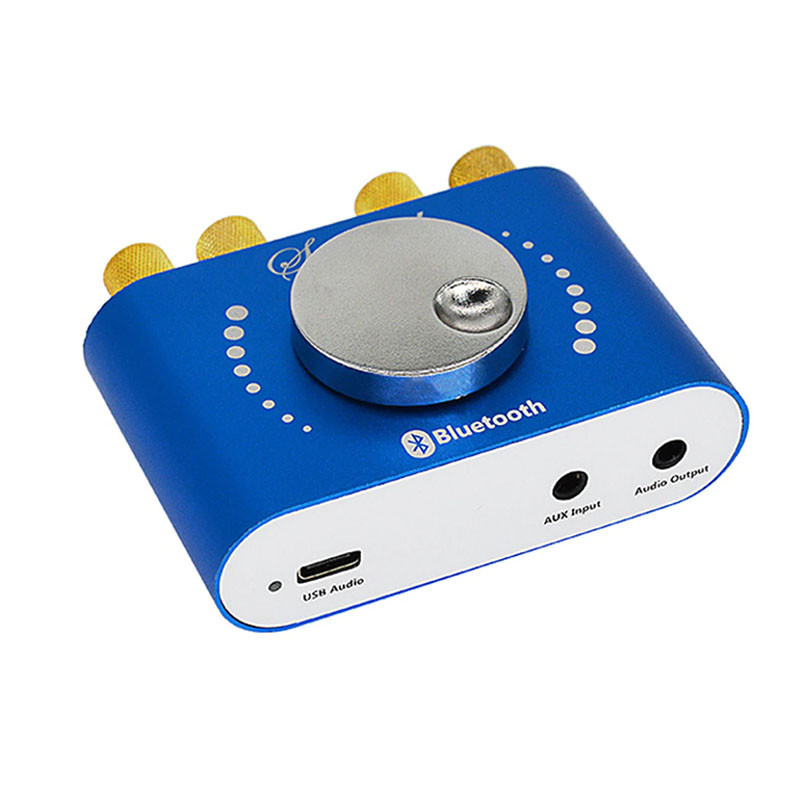 Підсилювач звуку аудіо стерео 20+20Вт KKMOON KA15, AUX, 12 вольт, MP3, Bluetooth 5.0, APP управління