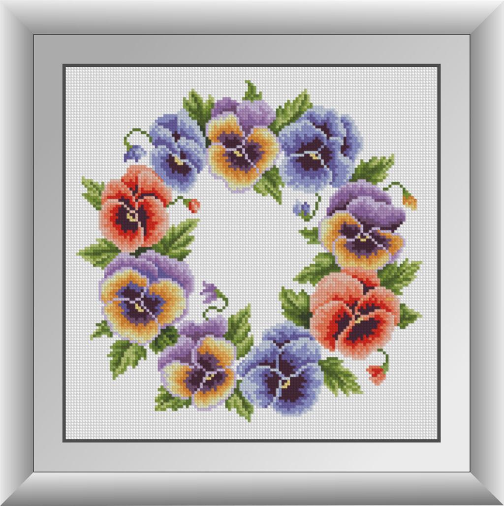 30585 Набір діамантової мозаїки Вінок з братчиками