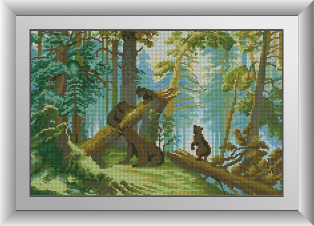 30607 Набір діамантової мозаїки Ранок в сосновому бору