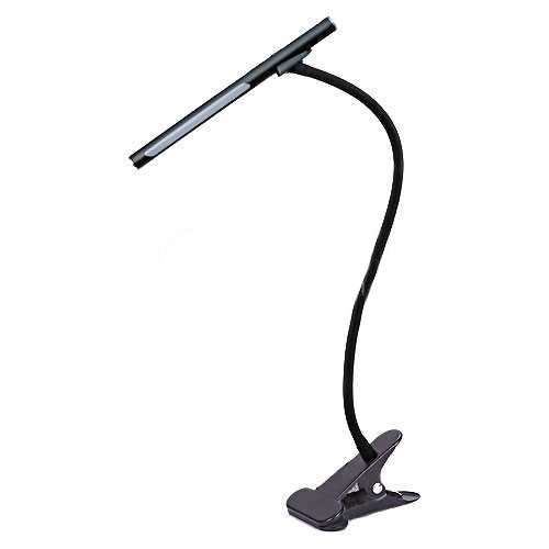 LED лампа настільна MagicLamp з прищіпкою, розбірна, переносна, чорна