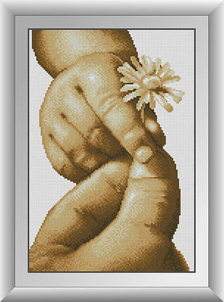 30679 Набір діамантової мозаїки Ромашка для дитинки, фото 1