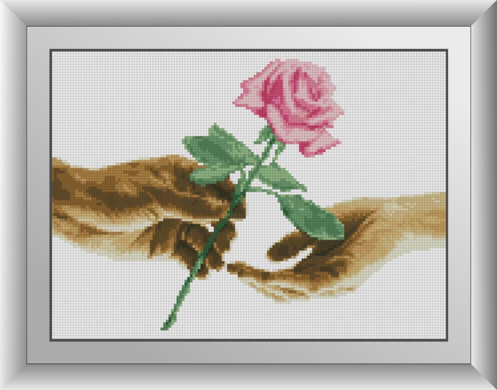 30694 Набір діамантової мозаїки Для тебе. Троянда