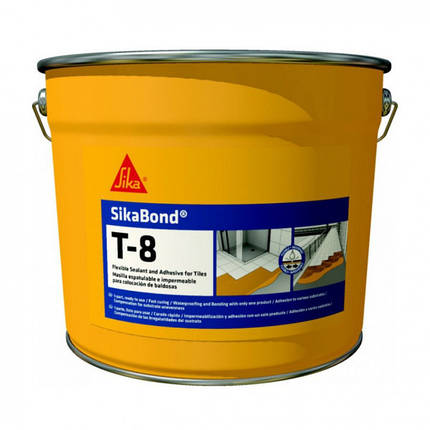 SikaBond®-T8 Клей-гідроізоляція еластичний для плитки, металу, каменю 10 кг, фото 2