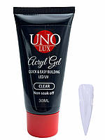 Акригель, полігель 30 мл. для нігтів Clear
