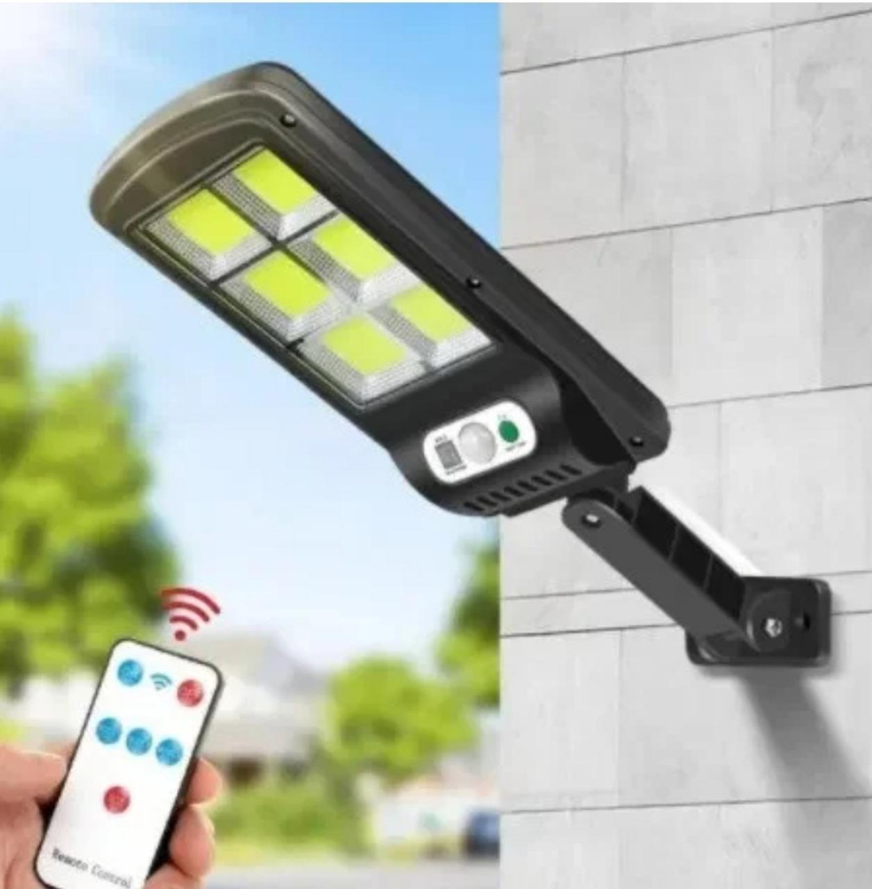 Вуличний ліхтар на сонячній батареї Solar Light BL BK120-6COB/Вільний світильник з пультом ДК, фото 1