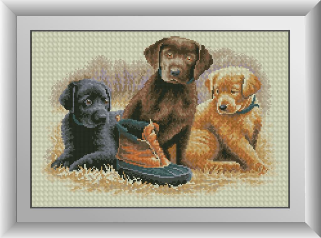 30750 Набір діамантової мозаїки Цуценята