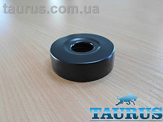 Чорний високий плоский декоративний фланець D62, висота 18 мм Black, внутрішній розмір 1/2" (d20мм) ThermoPulse