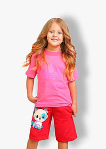 Шорти однотонні двунитка PrincessMeow для дівчинки