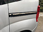 Молдинг під двері зрушення для Citroen Nemo Нержавіюча сталь Carmos (2 шт), фото 4