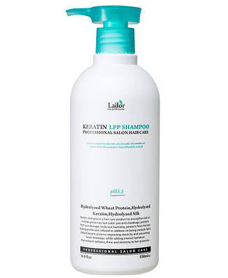Професійний кератиновий безсульфатний Шампунь Lador Keratin LPP Shampo 530 ml