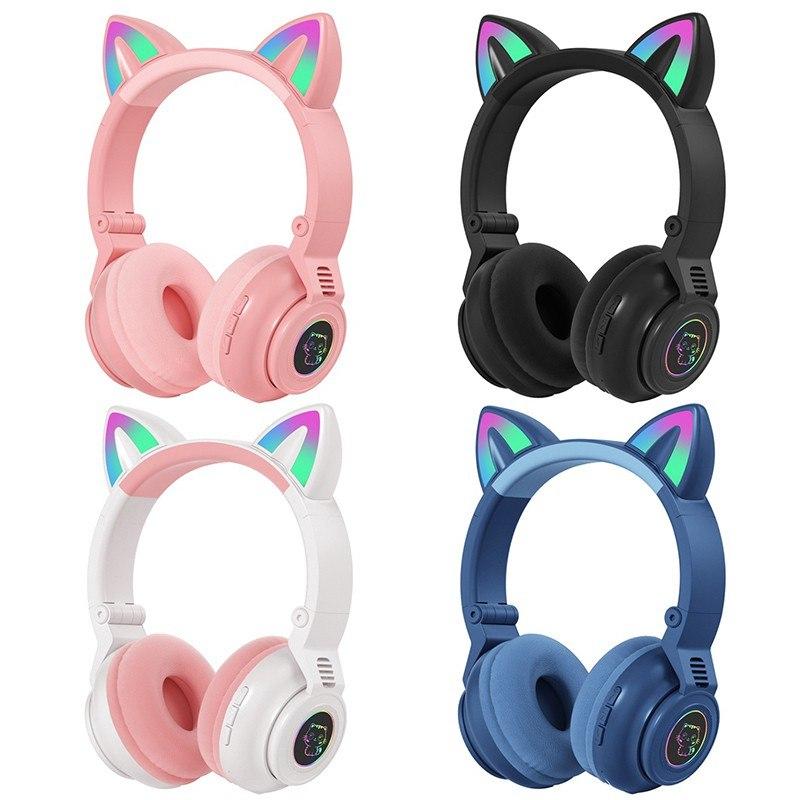 Бездротові блутузники світяться з котячими вушками LED CAT EAR STN-26