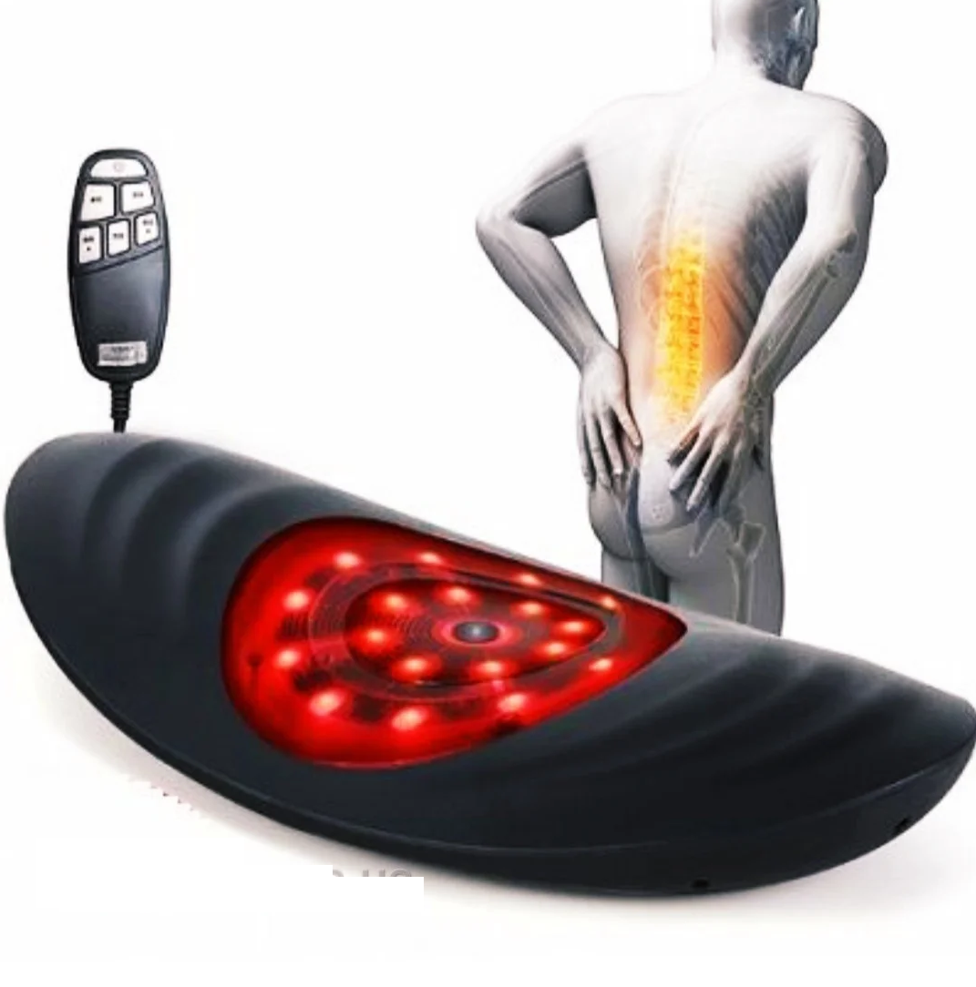 Масажер для спини та хребта з тяговим, вібраційним масажем і прогрівом Benbo AM-309 з прогрівом, фото 1