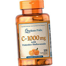 Вітамін С Puritan's Pride C-1000 mg with bioflavonoids 100 капсул