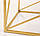 Набір 2-х металевих консольних столів із дзеркальною стільницею золотою Гранд Презент 60550, фото 4