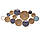 Настінний декор Дзеркала з металу та скла Гранд Презент 81014, фото 6