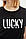 Чорна жіноча футболка Defacto/Дефакто з принтом Lucky, фото 5