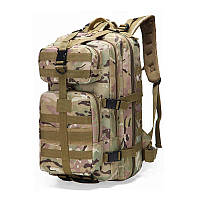 Тактический рюкзак на 45 л Oxford 800D / Рюкзак A12 (56х28х25 см) Мультикам