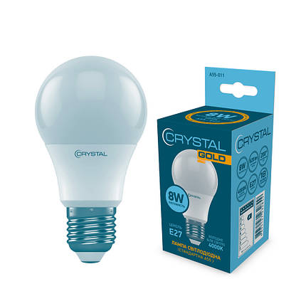 Світлодіодна Лампа Crystal Gold 8W E27 4000K (A55-011), фото 2