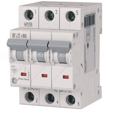Автоматичний вимикач HL-C 25A 3 полюси Eaton/Moeller, фото 1