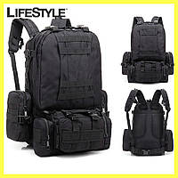 Тактический рюкзак из подсумками B08 55 л (55х40х25 см) / Рюкзак походный B08 600D