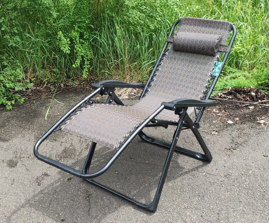 Кресло шезлонг усиленное пляжное, садовое Zero Gravity MH-3066C Кресло складное - фото 4 - id-p1385246152