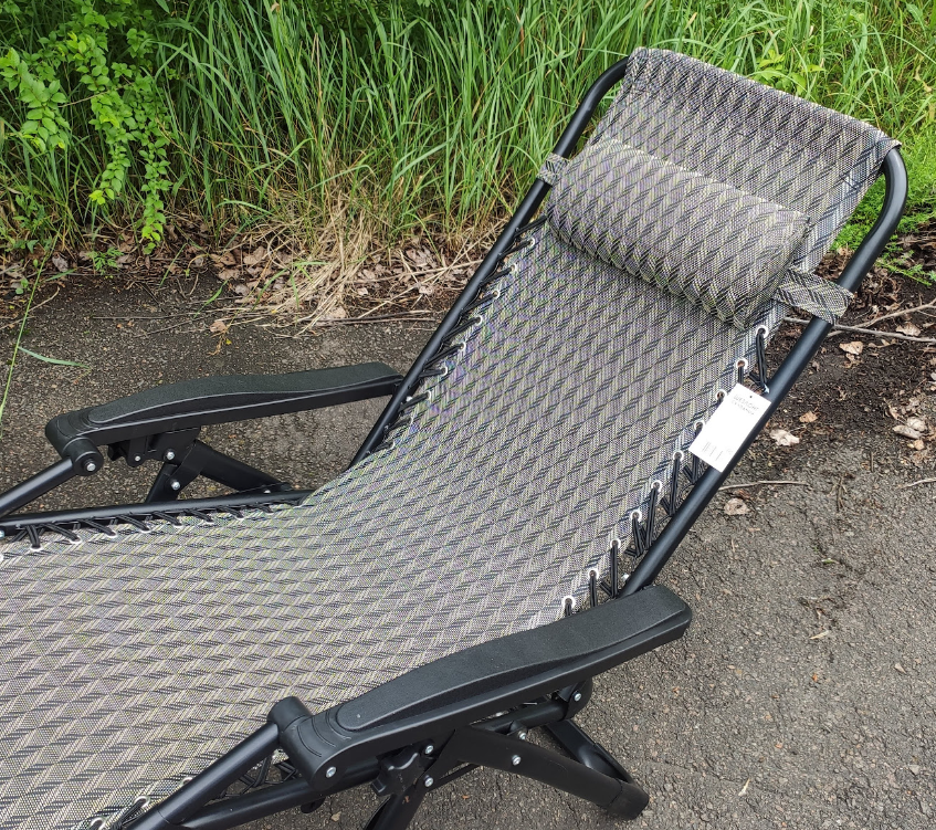 Кресло шезлонг усиленное пляжное, садовое Zero Gravity MH-3066C Кресло складное - фото 7 - id-p1385246152