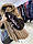 Жіноча норкова шуба із широким капюшоном L M XL пісочного кольору хутро, фото 6