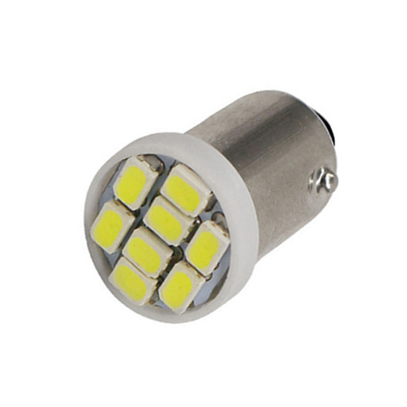 Світлодіодна автомобільна лампа T8,5 BA9S 8 SMD (3014) 12V WHITE