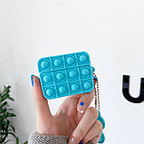 Чохол для навушників AirPods Pro Pop It Поп іт голубий (8), фото 3