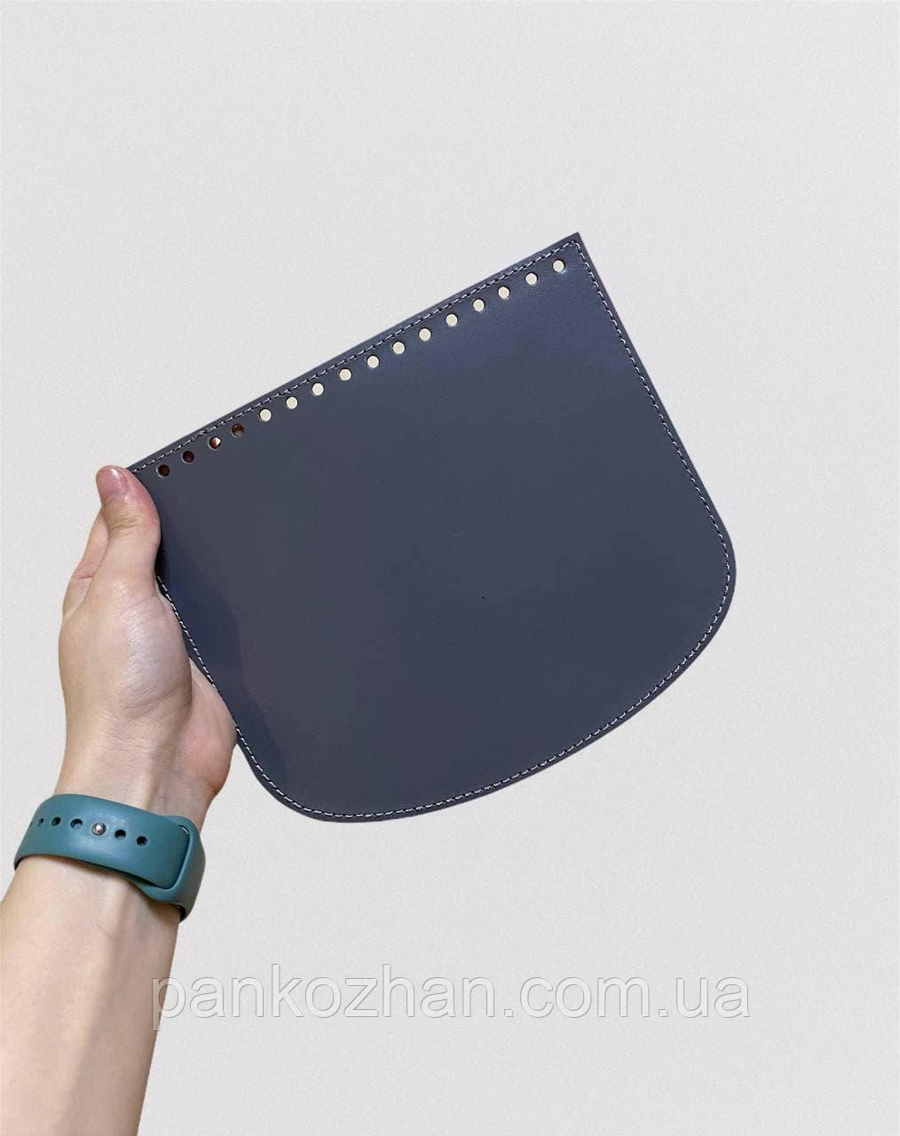 Клапан сумки саквояж, натуральна шкіра, 21х18 см, фото 1