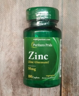 Глюконат цинку Puritan's Pride Chelated Zinc 50 mg 100 капсул