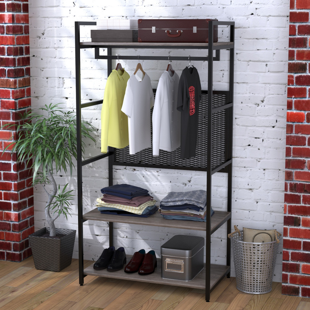 Стелаж для одягу Loft Design LV-100 Дуб Палена