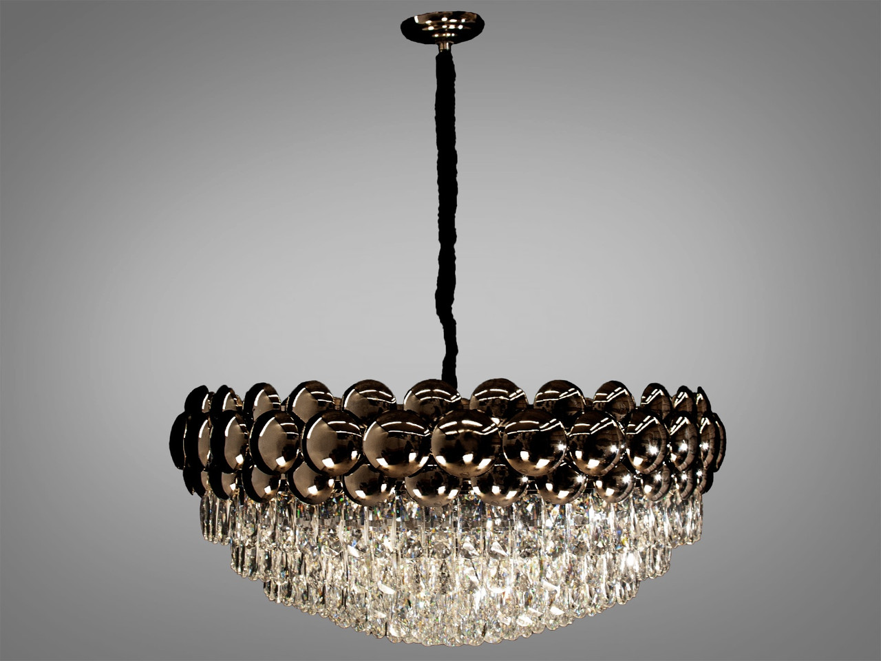 Сучасна велика кришталева люстра QS6608/800BHR, фото 1